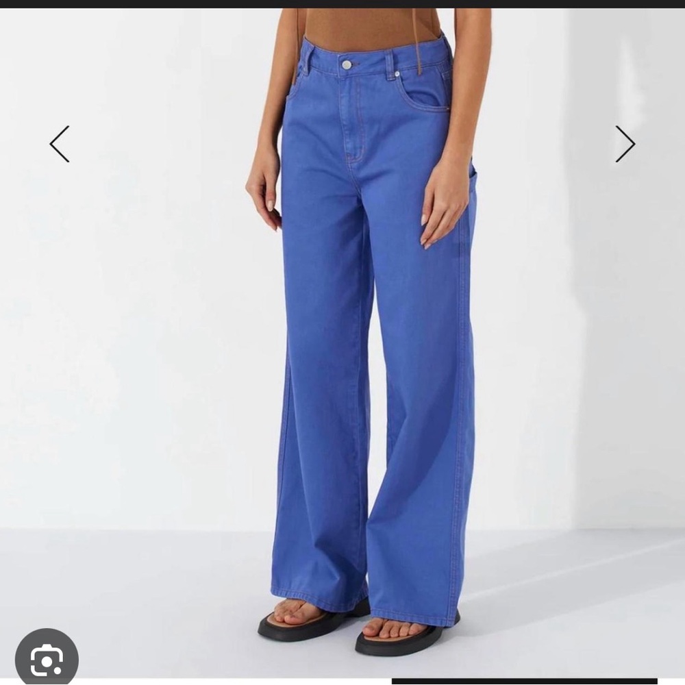 Zulu & Zephyr Marine Blue Wide Leg Pants